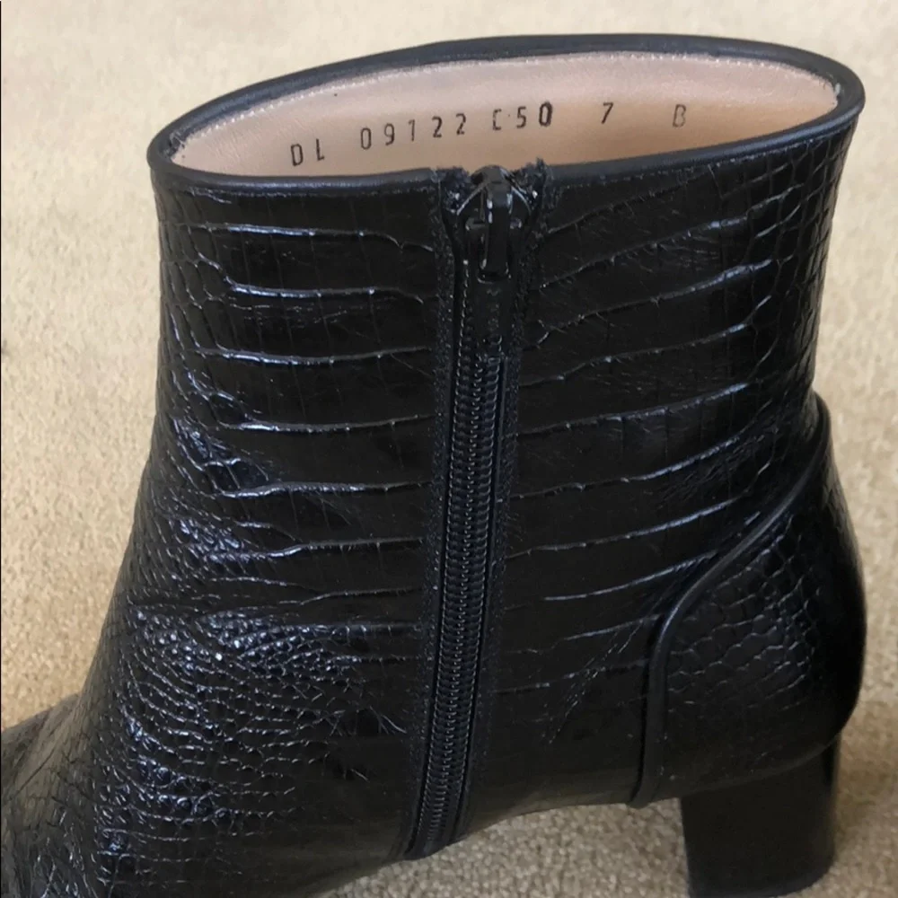 Salvatore Ferragamo Percy Crocodile Leather Bootie